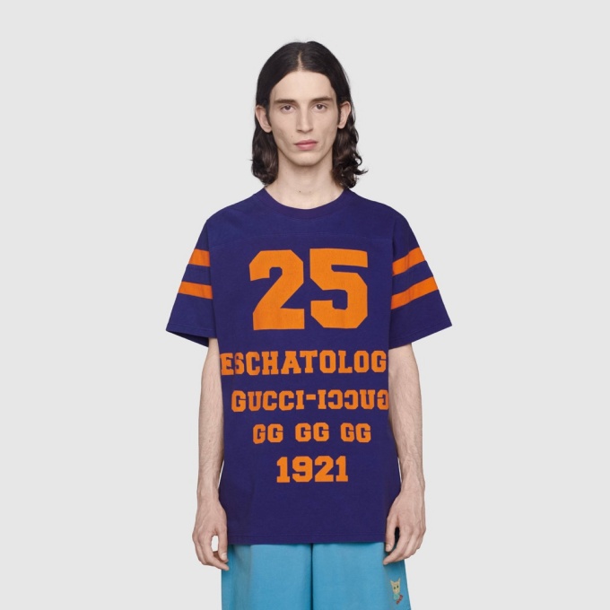 gucci 25 eschatology print t-shirt